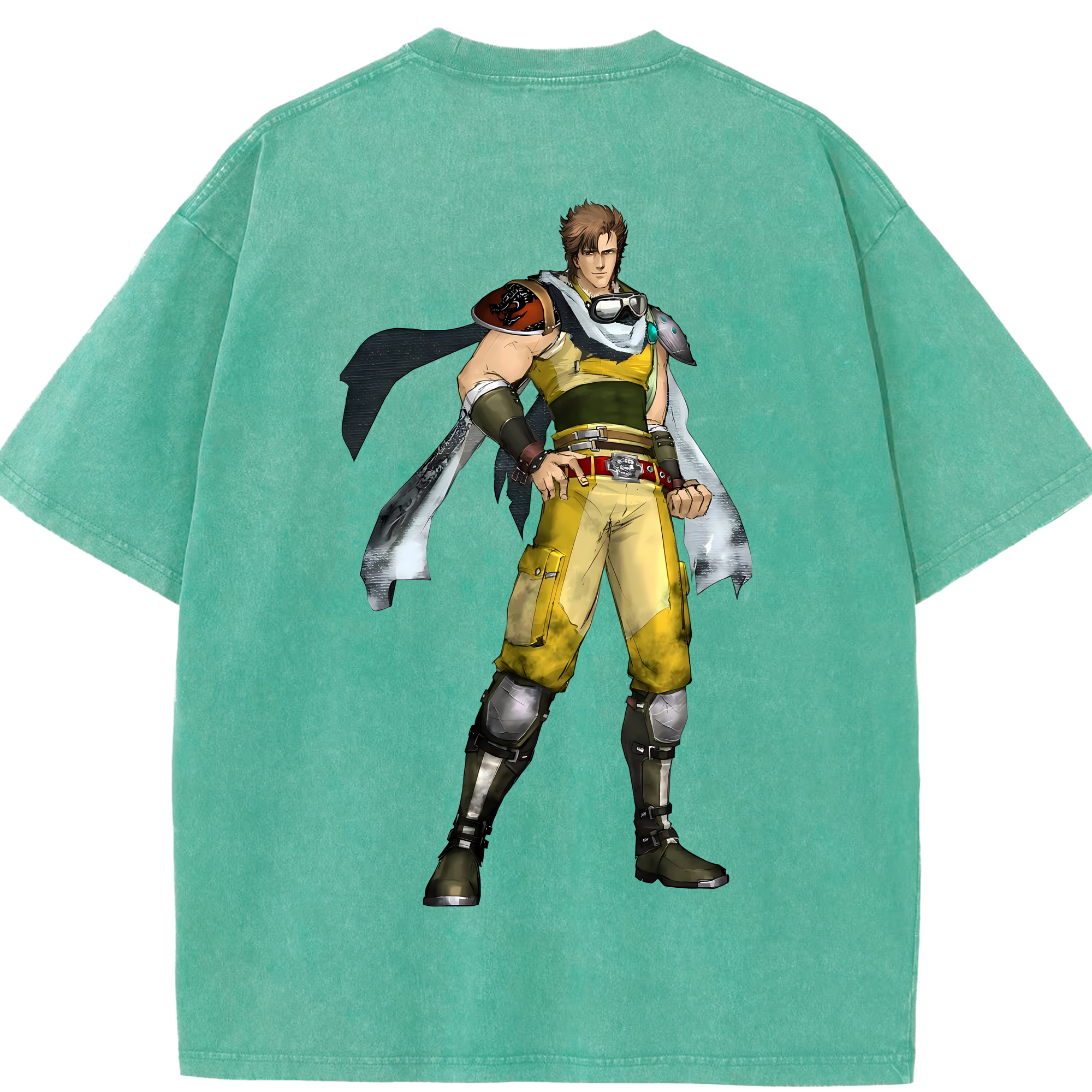 （画像用） 北斗の拳 Fist of the North Star 綿100% ヴィンテージ風 半袖Tシャツ（背面プリント）